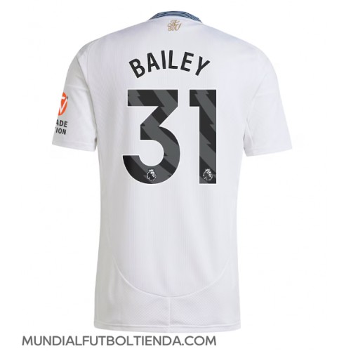 Camiseta Aston Villa Leon Bailey #31 Segunda Equipación Replica 2024-25 mangas cortas